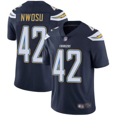 Los Angeles Chargers NFL Football Uchenna Nwosu Navy Blue Jersey Men Limited  #42 Home Vapor Untouchable->youth nfl jersey->Youth Jersey